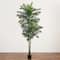 9ft. Potted Green UV Resistant Artificial Double Robellini Palm Tree